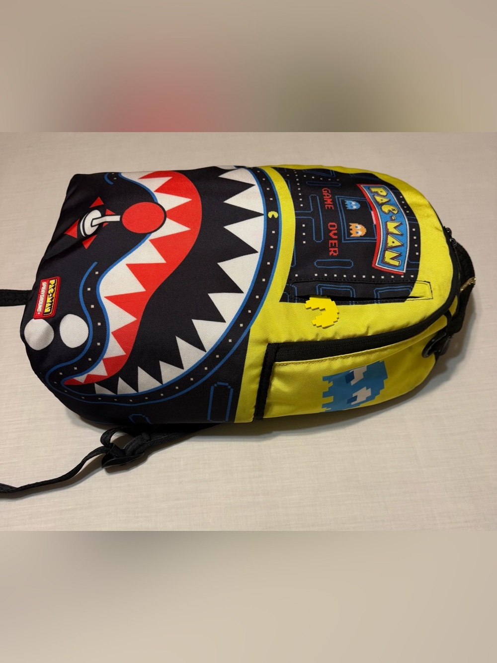 Sprayground Pac-Man Arcade Yellow & Black Backpack - Picture 5 of 16
